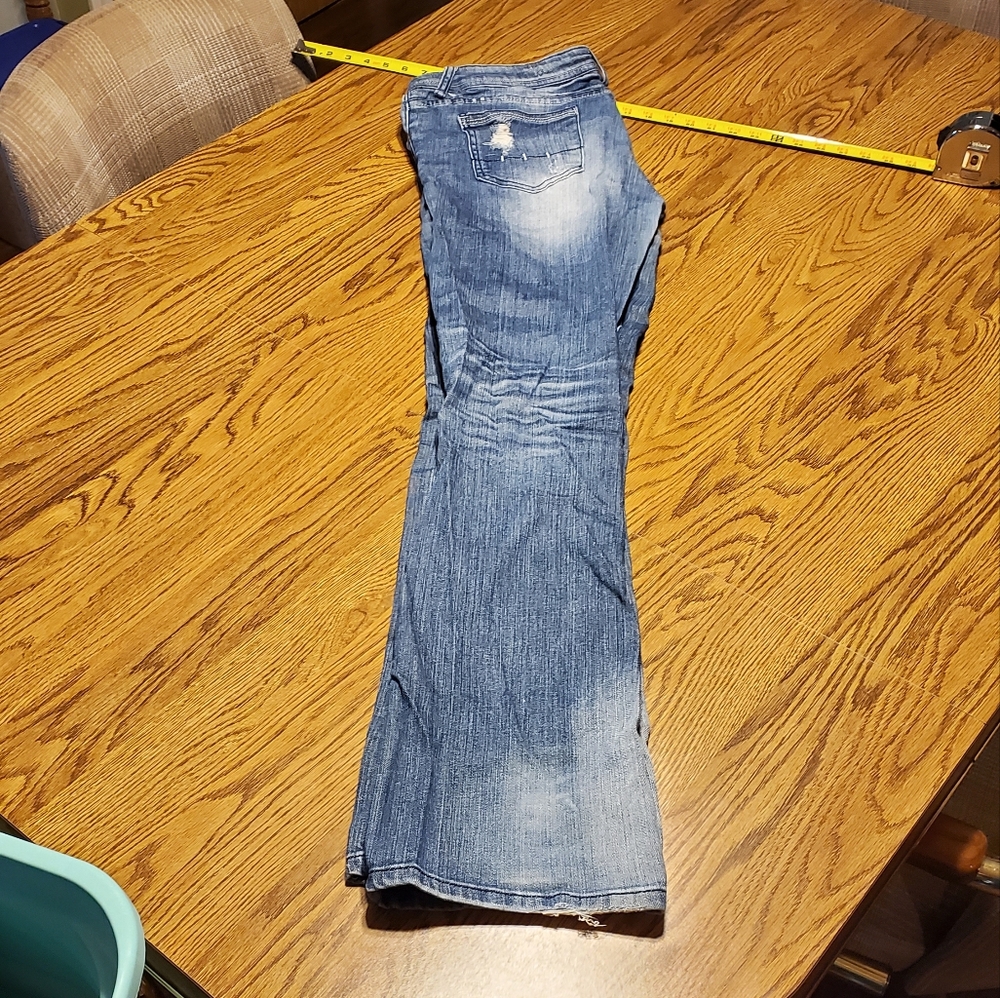 Machine Distressed Jeans Size 13 - Picture 12 of 13